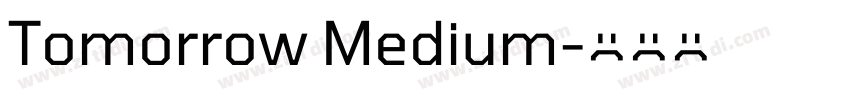 Tomorrow Medium字体转换